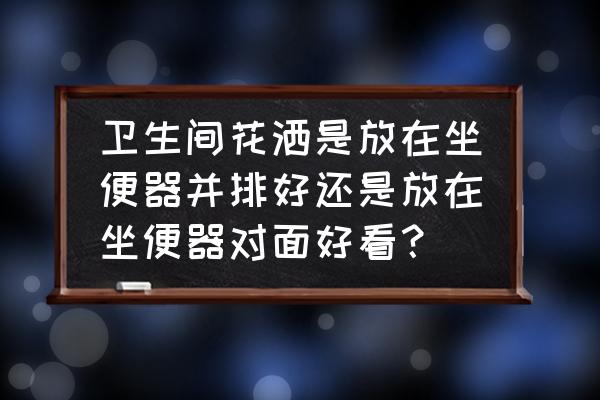 花洒在马桶上面怎么安装 卫生间花洒是放在坐便器并排好还是放在坐便器对面好看？