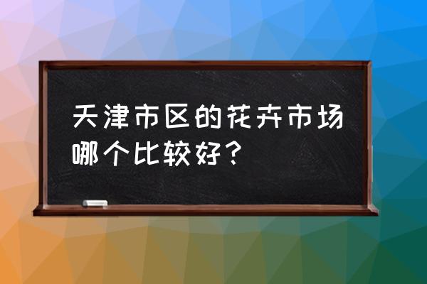 天津哪有鲜花批发市场 天津市区的花卉市场哪个比较好？