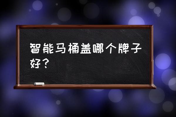 哪款智能马桶盖好用 智能马桶盖哪个牌子好？