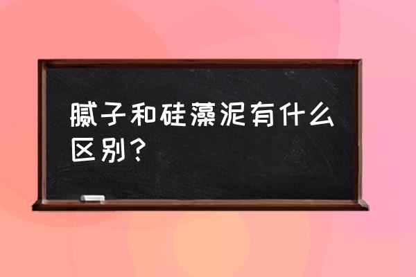 什么是硅藻腻子粉 腻子和硅藻泥有什么区别？