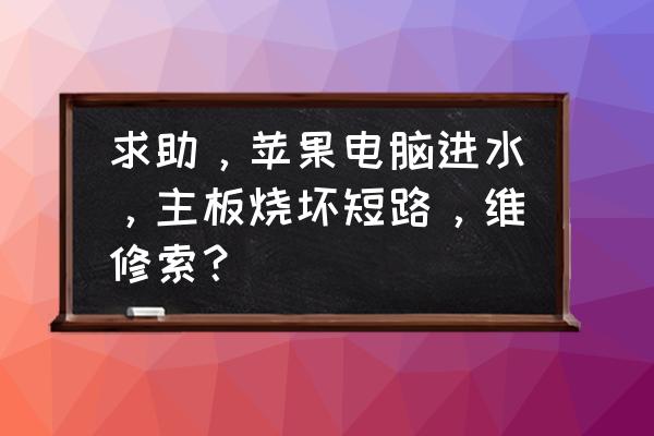 苹果电脑专业维修 求助，苹果电脑进水，主板烧坏短路，维修索？