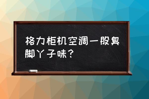 中央空调异味如何彻底解决柜式 格力柜机空调一股臭脚丫子味？