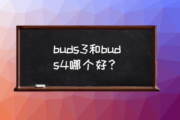 bud游戏怎么玩新手教程 buds3和buds4哪个好？