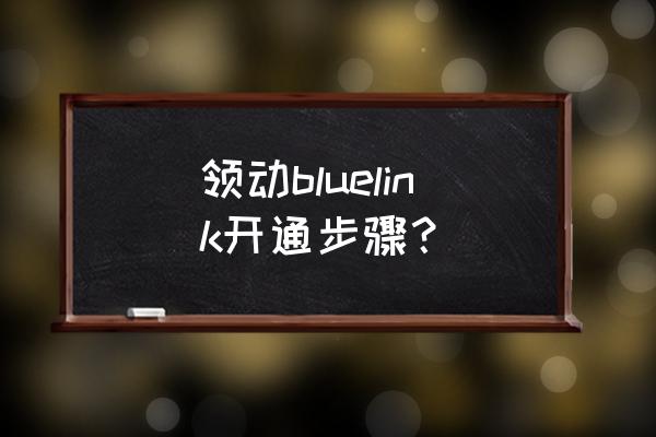 现代bluelink怎么找回密码 领动bluelink开通步骤？